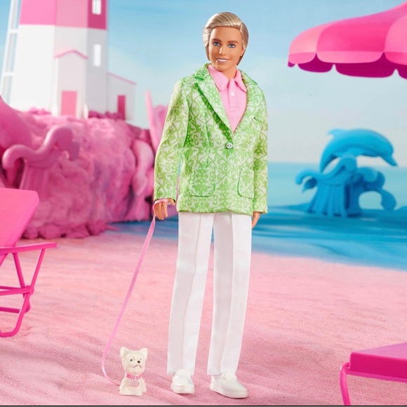 Sugar Daddy Ken W/ dog Barbie Movie Doll - Picture 3 of 3